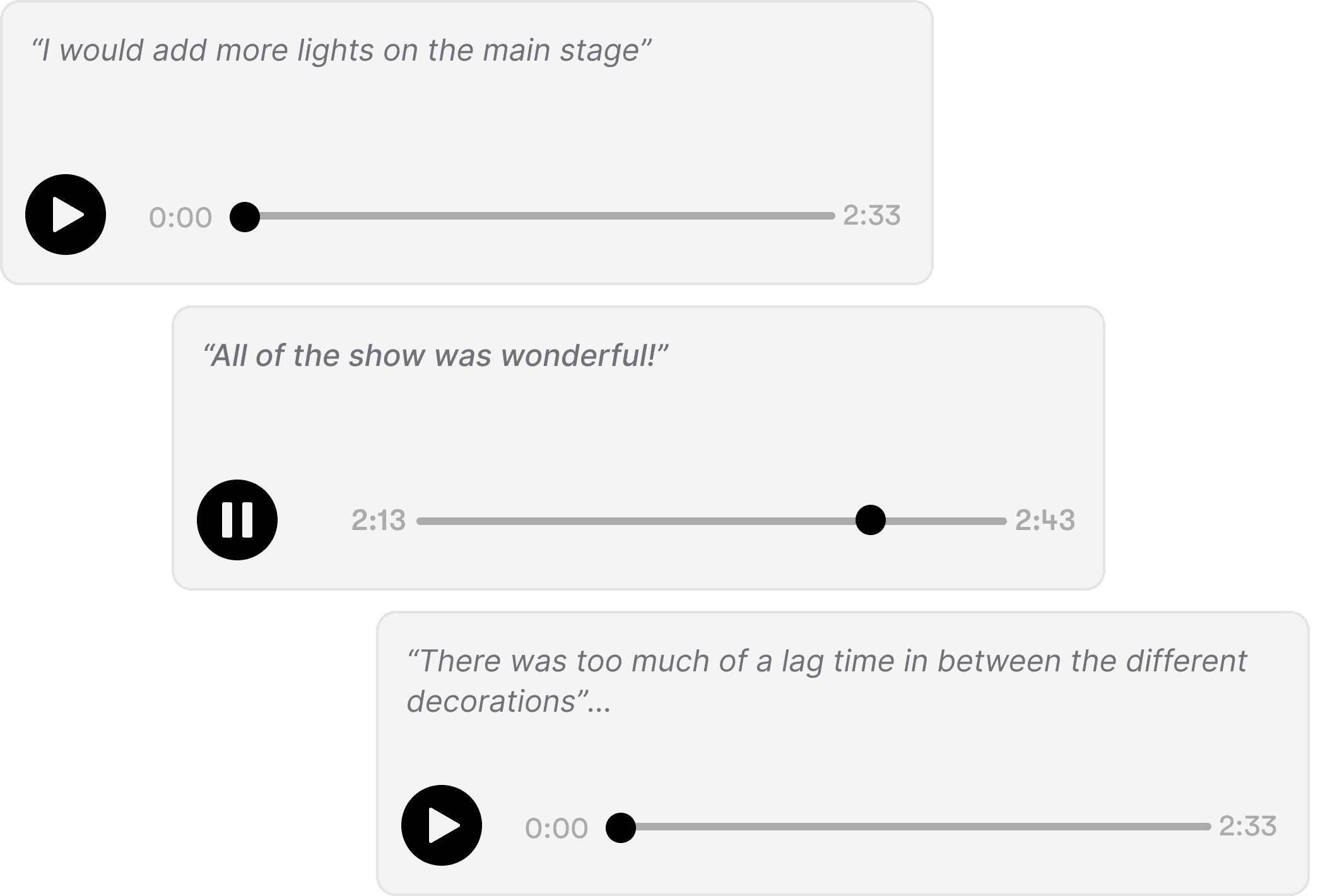 Get insights report interface